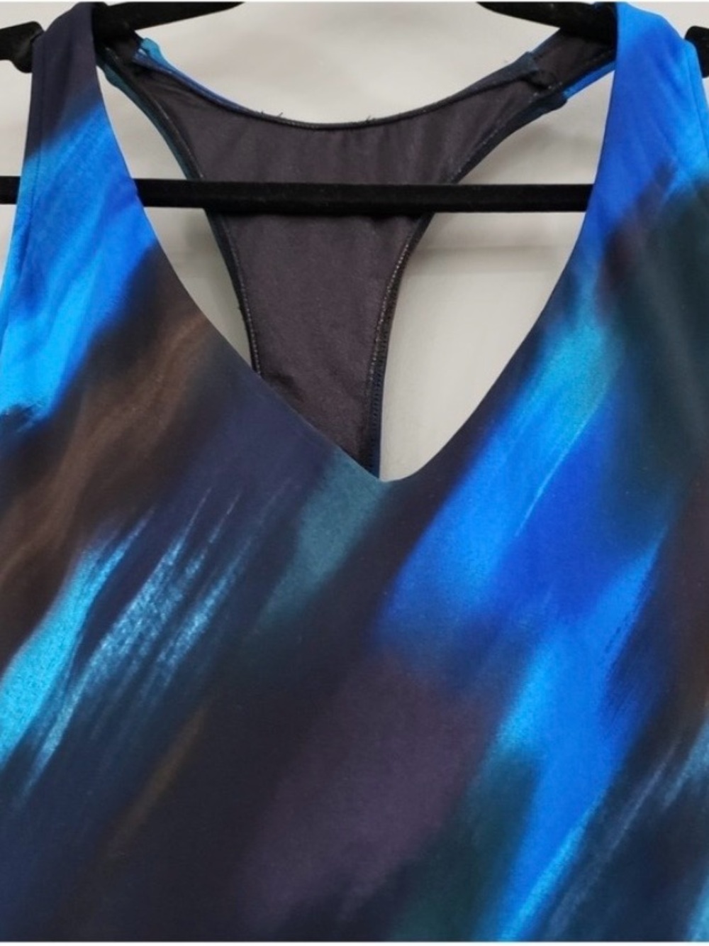 NEW SZ 16 Magicsuit Tankini TOP black blue tie dye swimsuit plus size slimming - Picture 4 of 5